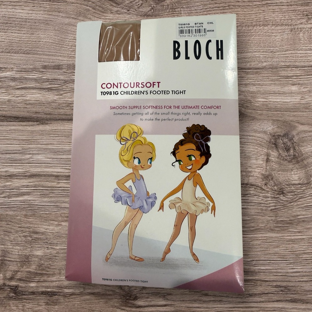 Bloch Contoursoft Children's Footed Tights bloch tan